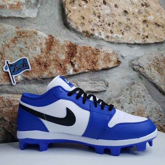 Size 13 Nike Air Jordan 1 Retro Low MCS Royal Blue Cleats Football Baseball main image 6